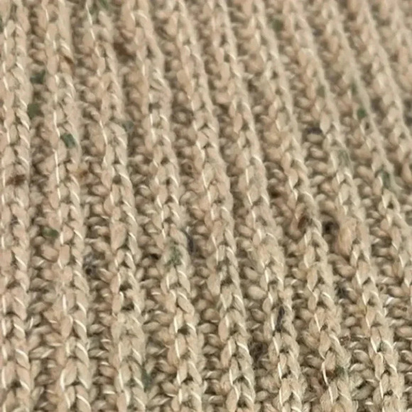 Soft Surroundings Elani Scalloped Edges Knit Sweater Tan Size Small - Picture 15 of 15